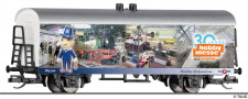 [N�kladn� vozy] &rarr;&nbsp;[Kryt�]&nbsp;&rarr;&nbsp;[2-os� chladic�, pivn� a reklamn�]&nbsp;&rarr;&nbsp;502558: chlad�c� v�z b�l� se st��b�itou st�echou a s reklamn�m potiskem „30 Jahre Hobbymesse Leipzig“