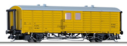 [Nákladní vozy] → [Kryté] → [2-osé Gbs] → 01729 E: žlutý s šedou střechou nářaďový vůz