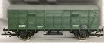 [Nákladní vozy] → [Kryté] → [2-osé Gl] → 501151: krytý nákladní vůz zelený s šedou střechou „Leuna-Werke”