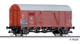 [Nákladní vozy] → [Kryté] → [2-osé Oppeln] → 01627: krytý nákladní vůz červenohnědý s šedou střechou