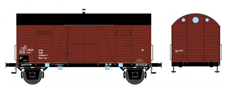 [Nákladní vozy] → [Kryté] → [2-osé Oppeln] → 0113674-3: krytý nákladní vůz do pracovního vlaku s komínkem