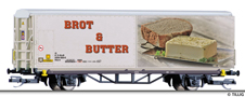 [Nákladní vozy] → [Kryté] → [2-osé s posuvnými bočnicemi] → 501966: nákladní vůz s posuvnými bočnicemi a s potiskem „Brot und Butter“