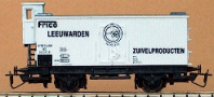 [Nákladní vozy] → [Kryté] → [2-osé chladicí] → 780: nákladní chladící vůz bílý s šedou střechou „Frigo Leeuwarden”