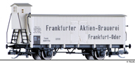 [Nákladní vozy] → [Kryté] → [2-osé chladicí] → 501767: chladicí vůz bílý s šedou střechou „Frankfurter Aktien-Brauerei“