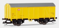 [Nákladní vozy] → [Kryté] → [2-osé Gs] → 800466: žlutý s šedou střechou „DB Netz“