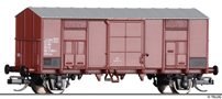 [Nákladní vozy] → [Kryté] → [2-osé F] → 14892: krytý nákladní vůz červenohnědý s šedou střechou