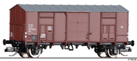 [Nákladní vozy] → [Kryté] → [2-osé F] → 14891: krytý nákladní vůz červenohnědý s šedou střechou
