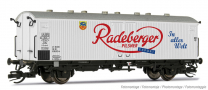 [Nákladní vozy] → [Kryté] → [2-osé ostatní] → HN9742: chladící nákladní vůz bílý s šedou střechou „Radeberger Pilsner“
