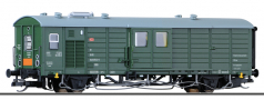 [Nákladní vozy] → [Kryté] → [2-osé ostatní] → 502606: generátorový vůz do pracovního vlaku zelený s šedou střechou