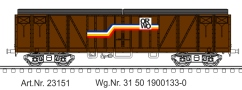 [Nkladn vozy] → [Kryt] → [4-os ostatn] → 23151: kryt nkladn vz hnd s reklamou „ORWO“