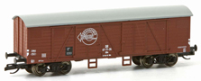 [Nákladní vozy] → [Kryté] → [4-osé ostatní] → 23266: krytý nákladní vůz červenohnědý s šedou střechou „Expressgut“