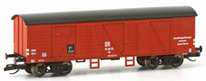 [Nákladní vozy] → [Kryté] → [4-osé ostatní] → 23282: krytý nákladní vůz červený do požárního vlaku