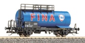 [Nákladní vozy] → [Cisternové] → [2-osé na těžké oleje] → 14993: modrá s logem a nápisem FINA