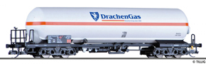 [Nákladní vozy] → [Cisternové] → [4-osé na plyn] → 15036: kotlový vůz světle šedý „Drachen-Propangas GmbH“