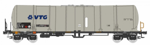 [Nákladní vozy] → [Cisternové] → [4-osé s lávkou Zacns 98] → 96200005: kotlový vůz šedý s logem „VTG“