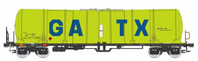 [Nkladn vozy] → [Cisternov] → [4-os s lvkou Zacns, Zacens] → 96200045: kotlov vz limetkov zelen s logem „GATX“