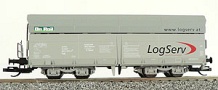 [Nákladní vozy] → [Samovýsypné] → [4-osé OOt (Wap)] → 500374: nákladní samovýsypný vůz šedý s logem „LogServ“