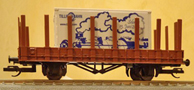 [Nákladní vozy] → [Nízkostěnné] → [2-osé Rm] → 501403: nízkostěnný nákladní vůz s kontejnerem 20′ „Tag der offenen Tür Sebnitz 2014“