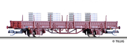 [Nákladní vozy] → [Nízkostěnné] → [2-osé Ks] → 501197: nízkostěnný nákladní vůz červenohnědý s nákladem 4 IBCkontejnerů „Gefahrgut”