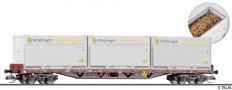 [N�kladn� vozy] &rarr;&nbsp;[N�zkost�nn�]&nbsp;&rarr;&nbsp;[4-os� plo�inov� Rgs]&nbsp;&rarr;&nbsp;502445 : plo�inov� n�kladn� v�z �ervenohn�d� s kontejnery „Innofreight WoodTainer XXL“ s n�kladem �t�pky