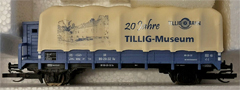 [Nákladní vozy] → [Nízkostěnné] → [2-osé s plachtou] → 501924: nízkostěnný nákladní vůz s plachtou „20 Jahre Tillig Museum“