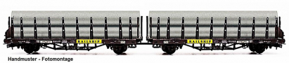 [Nákladní vozy] → [Nízkostěnné] → [Ostatní] → NW52203: dvojdílný plošinový nákladní vůz s nákladem ocelových rour