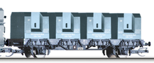 [Nákladní vozy] → [Speciální] → [Ostatní] → 501696: nákladní se čtyřmi kontejnery na uhlí „VEB Eisenwerke West“