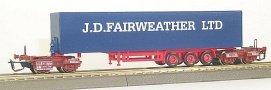 [Nákladní vozy] → [Speciální] → [Kombirail] → 34401: koncové vozy s modrým návěsem ″J.D.Fairweather″