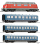 [Soupravy] → [S lokomotivou] → 01750 E: set dieselové lokomotivy V 200 a tří rychlíkových vozů „60 Jahre Zeuke“