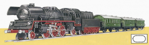 [Soupravy] → [S lokomotivou] → 545/11: set parní lokomotivy BR 23 a tří osobních vozů