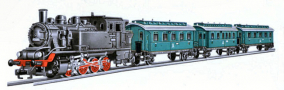 [Soupravy] → [S lokomotivou] → 545/13: set parní lokomotivy BR 92 a tří osobních vozů