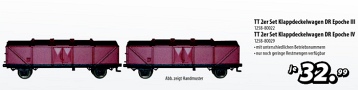 [Soupravy] → [Nákladní] → 80029: set dvou červenohnědých nákladních vozů s klapkami