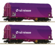 [Soupravy] → [Nkladn] → 6680024: set dvou ploinovch voz s odsuvnou plachtou „Railrelease“