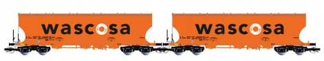 [Soupravy] &rarr;&nbsp;[N�kladn�]&nbsp;&rarr;&nbsp;HN9774: set dvou n�kladn�ch samov�sypn�ch voz� na p�epravu obil� s logem „WASCOSA”