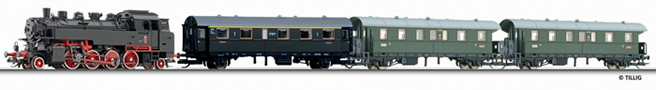[Program „Start“] → [Soupravy] → 01210: set parní lokomotivy TKt3 a tří osobních vozů