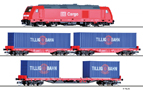 [Program „Start“] → [Soupravy] → 01445: set dieselové lokomotivy a tří nákladních vozů s nákladem kontejnerů