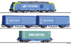 [Program „Start“] → [Soupravy] → 01400: set dieselové lokomotivy a tří nákladních vozů