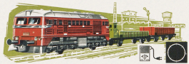 [Program „Start“] → [Soupravy] → 545/603: set dieselové lokomotivy a dvou nákladadních vozů „HERCULES“