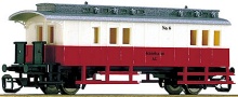 [Program „Start“] → [Osobní vozy] → 13448: zavazadlový vůz červený-slonová kost s šedou střechou „Kleinbahn AG“