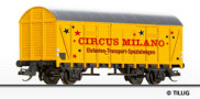[Program „Start“] → [Nákladní vozy] → 501194: krytý nákladní vůz žlutý s šedou střechou „Circus Milano”