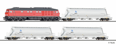 [Tillig novinky 2026] &rarr;&nbsp;[Tillig novinky 2026]&nbsp;&rarr;&nbsp;01503: Premium-Einsteiger-Set: G�terzug der DB AG bestehend aus Diesellokomotive BR 232 und drei Staubbeh�l