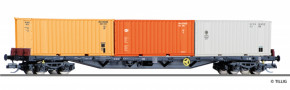 [Podzimn� novinky Tillig] &rarr;&nbsp;[Podzimn� novinky Tillig]&nbsp;&rarr;&nbsp;18145: Containertragwagen Rgs 3910 der DR, beladen mit drei 20� Containern, Ep. IV
